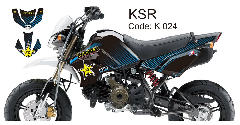 KAWASAKI KSR 2012-2014 GRAPHIC DECAL KIT CODE.K 024