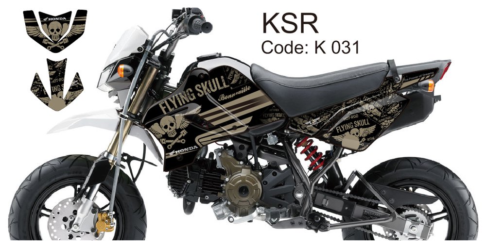 KAWASAKI KSR 2012-2014 GRAPHIC DECAL KIT CODE.K 031