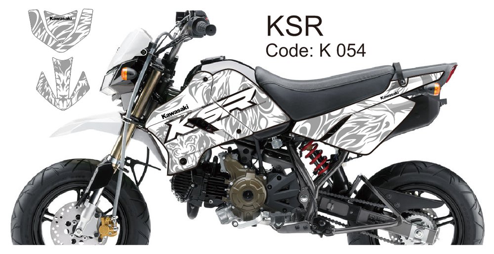 KAWASAKI KSR 2012-2014 GRAPHIC DECAL KIT CODE.K 054