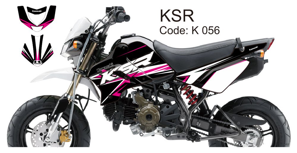 KAWASAKI KSR 2012-2014 GRAPHIC DECAL KIT CODE.K 056