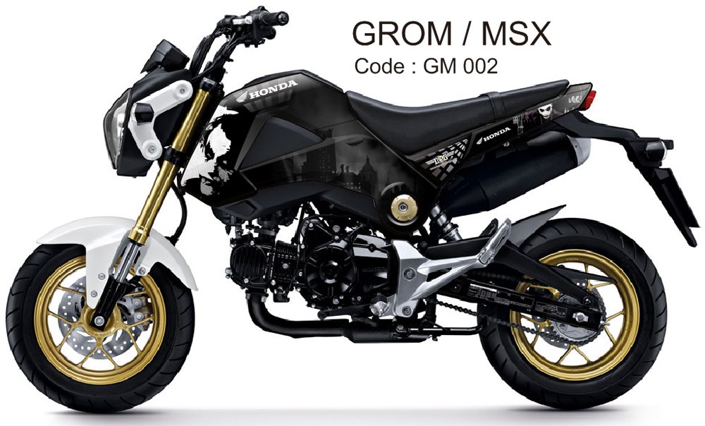 HONDA GROM 125 / MSX 125 GRAPHIC DECAL KIT CODE.GM 002