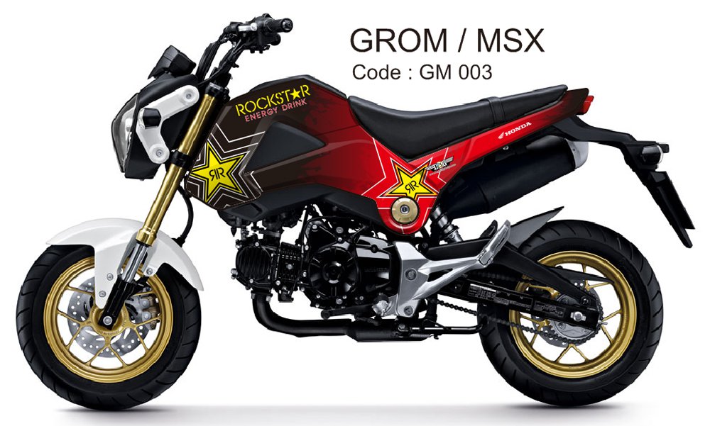 HONDA GROM 125 / MSX 125 GRAPHIC DECAL KIT CODE.GM 003