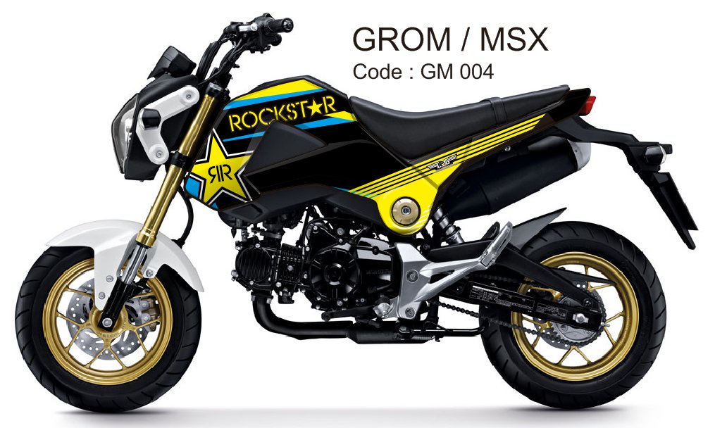 HONDA GROM 125 / MSX 125 GRAPHIC DECAL KIT CODE.GM 004