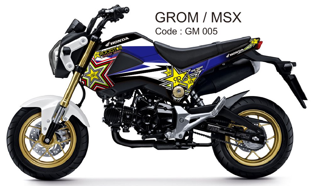 HONDA GROM 125 / MSX 125 GRAPHIC DECAL KIT CODE.GM 005