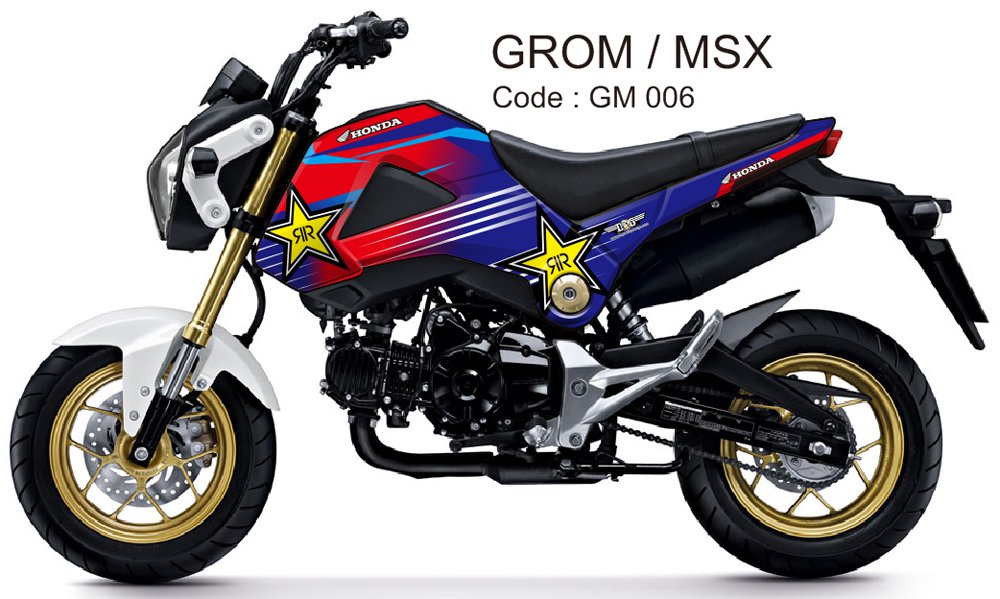 HONDA GROM 125 / MSX 125 GRAPHIC DECAL KIT CODE.GM 006