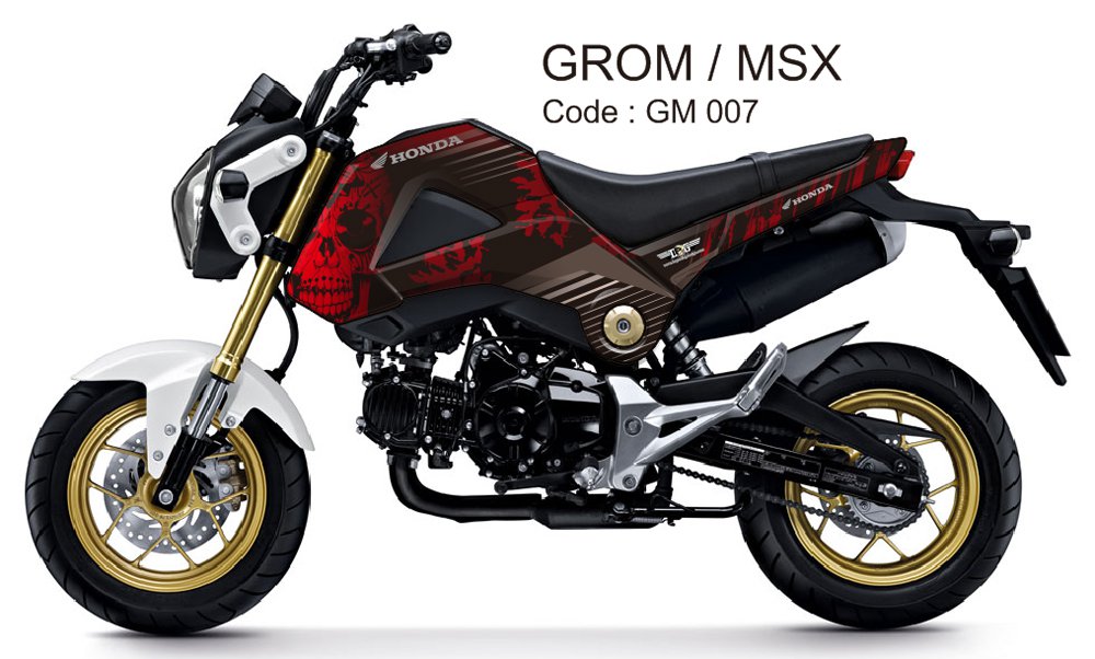 HONDA GROM 125 / MSX 125 GRAPHIC DECAL KIT CODE.GM 007
