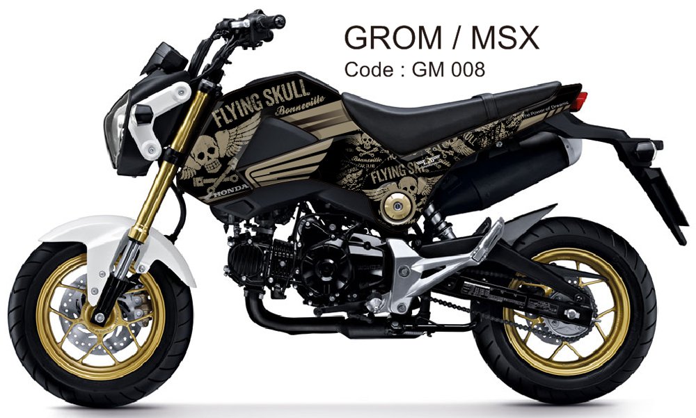HONDA GROM 125 / MSX 125 GRAPHIC DECAL KIT CODE.GM 008