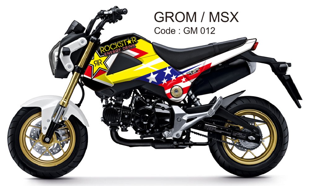 HONDA GROM 125 / MSX 125 GRAPHIC DECAL KIT CODE.GM 012