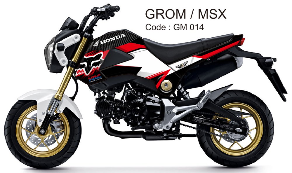HONDA GROM 125 / MSX 125 GRAPHIC DECAL KIT CODE.GM 014