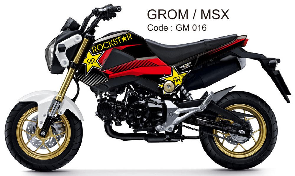 HONDA GROM 125 / MSX 125 GRAPHIC DECAL KIT CODE.GM 016