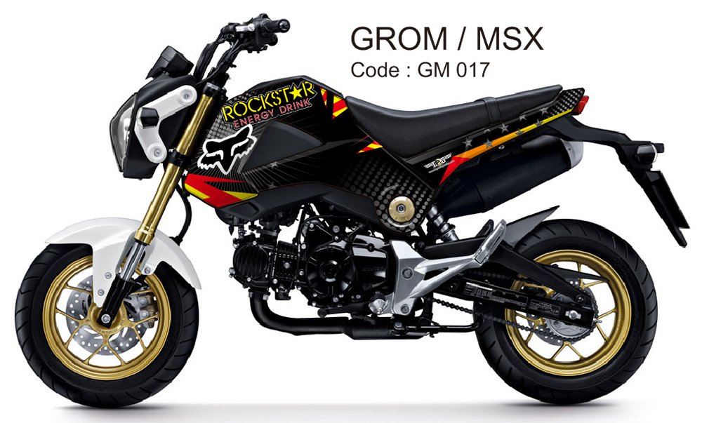 HONDA GROM 125 / MSX 125 GRAPHIC DECAL KIT CODE.GM 017