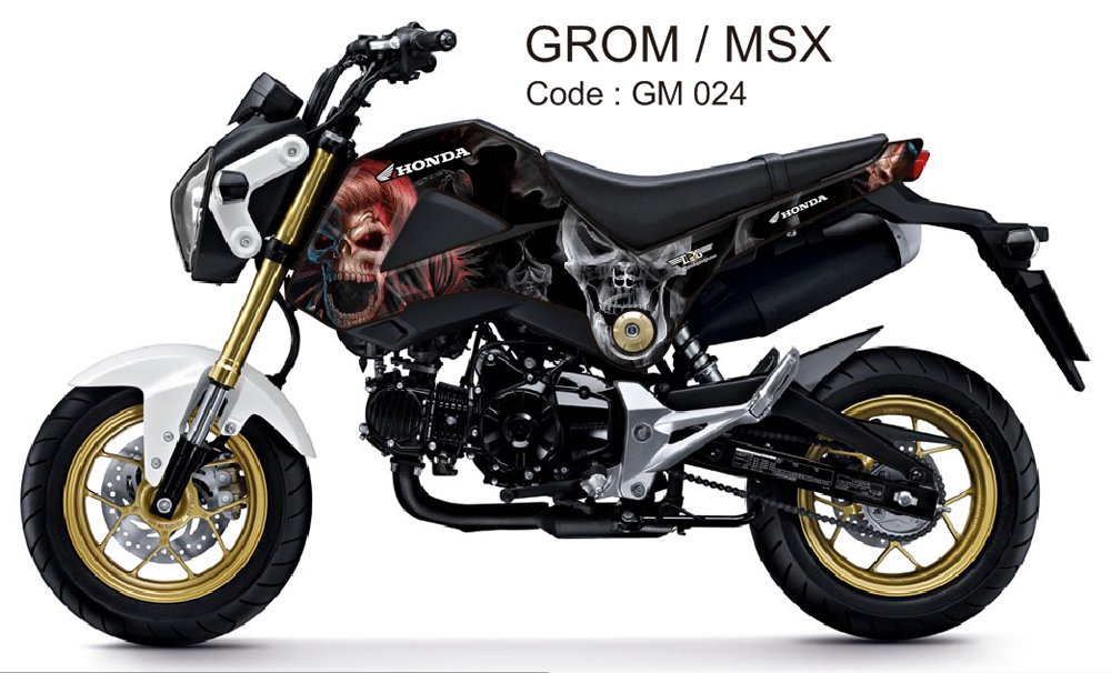 HONDA GROM 125 / MSX 125 GRAPHIC DECAL KIT CODE.GM 024