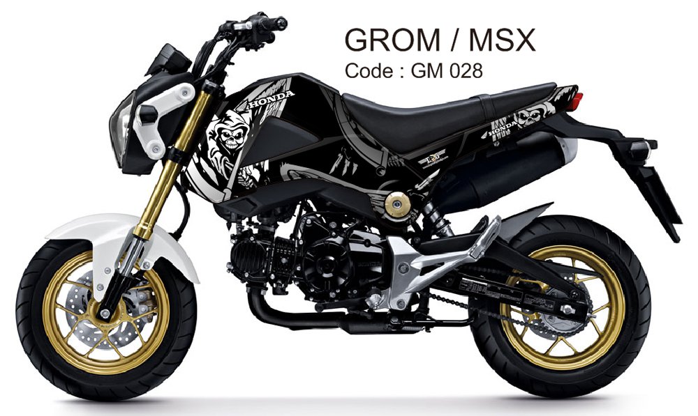 HONDA GROM 125 / MSX 125 GRAPHIC DECAL KIT CODE.GM 028