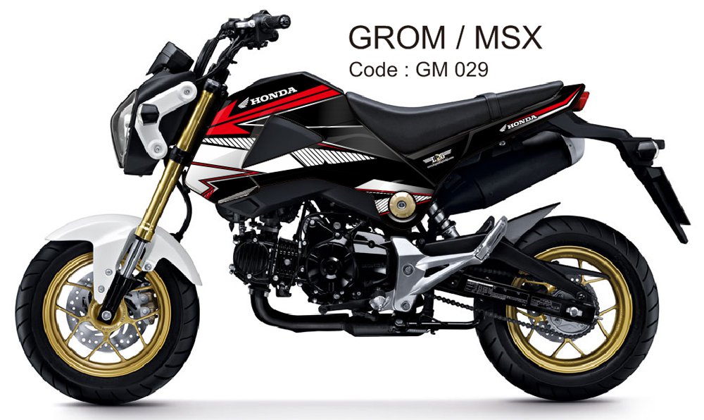 HONDA GROM 125 / MSX 125 GRAPHIC DECAL KIT CODE.GM 029