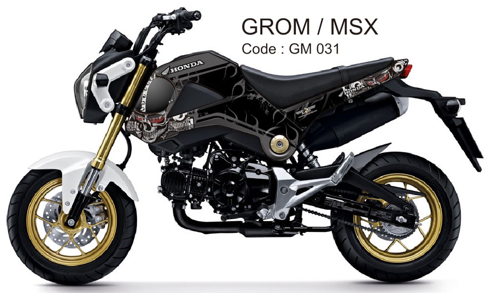 HONDA GROM 125 / MSX 125 GRAPHIC DECAL KIT CODE.GM 031
