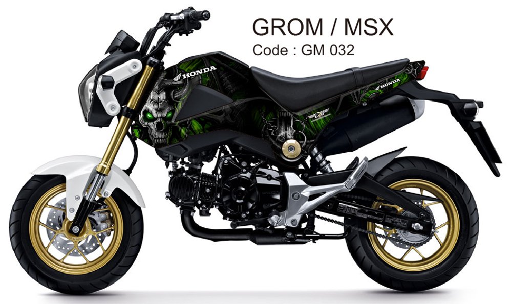 HONDA GROM 125 / MSX 125 GRAPHIC DECAL KIT CODE.GM 032