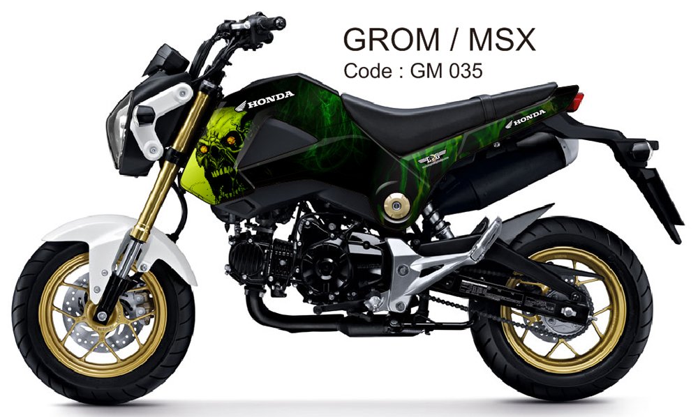 HONDA GROM 125 / MSX 125 GRAPHIC DECAL KIT CODE.GM 035