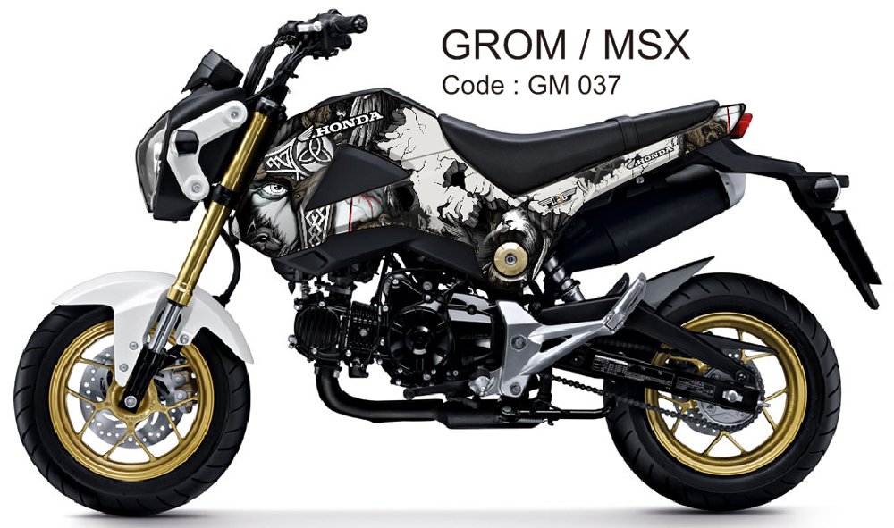 HONDA GROM 125 / MSX 125 GRAPHIC DECAL KIT CODE.GM 037