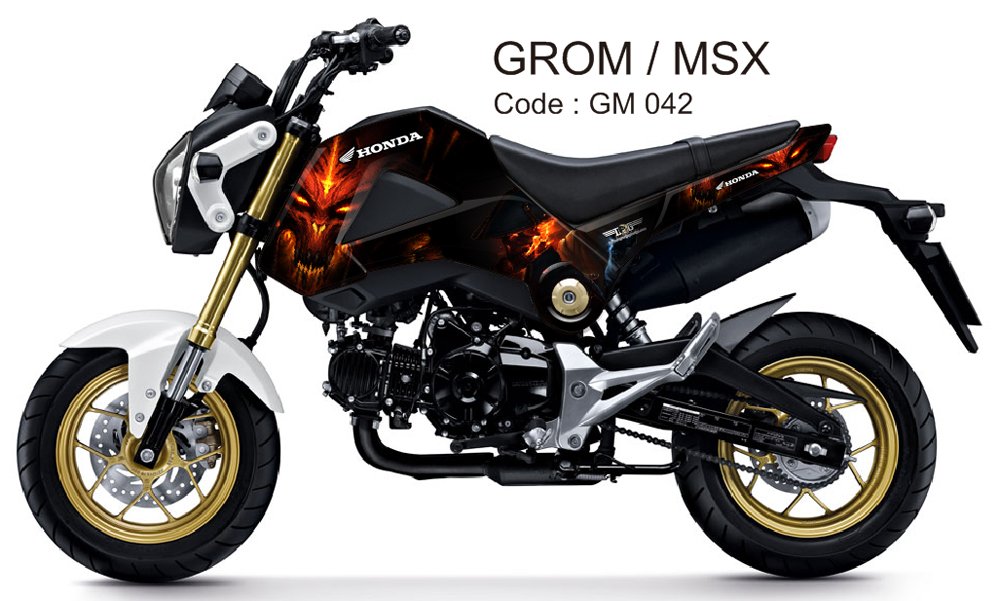 HONDA GROM 125 / MSX 125 GRAPHIC DECAL KIT CODE.GM 042