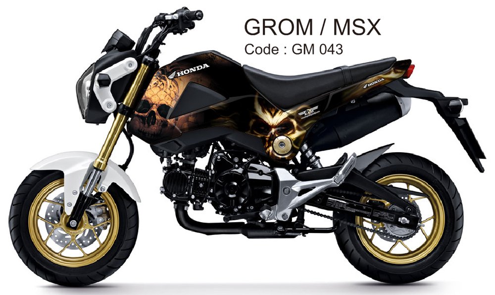 HONDA GROM 125 / MSX 125 GRAPHIC DECAL KIT CODE.GM 043