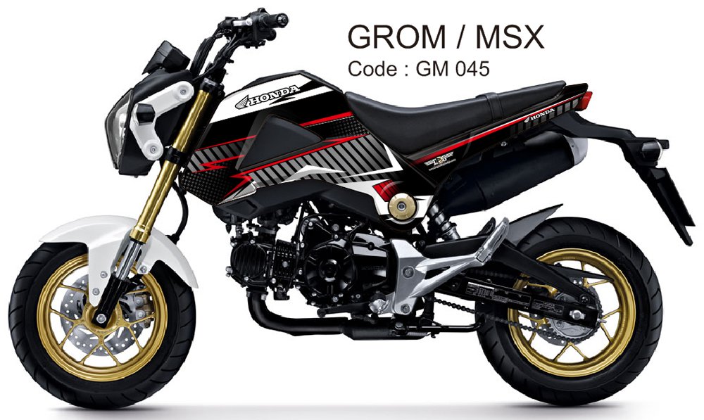HONDA GROM 125 / MSX 125 GRAPHIC DECAL KIT CODE.GM 045