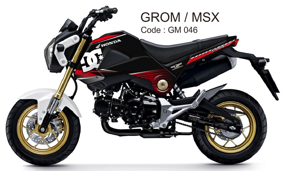 HONDA GROM 125 / MSX 125 GRAPHIC DECAL KIT CODE.GM 046