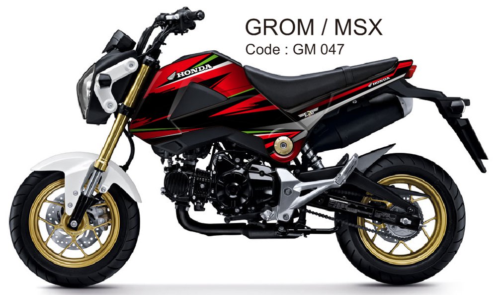 HONDA GROM 125 / MSX 125 GRAPHIC DECAL KIT CODE.GM 047