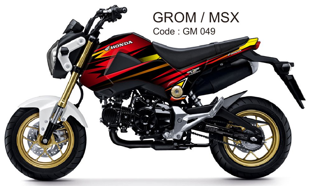 HONDA GROM 125 / MSX 125 GRAPHIC DECAL KIT CODE.GM 049