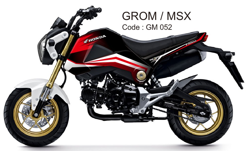 HONDA GROM 125 / MSX 125 GRAPHIC DECAL KIT CODE.GM 052