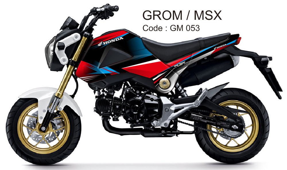 HONDA GROM 125 / MSX 125 GRAPHIC DECAL KIT CODE.GM 053