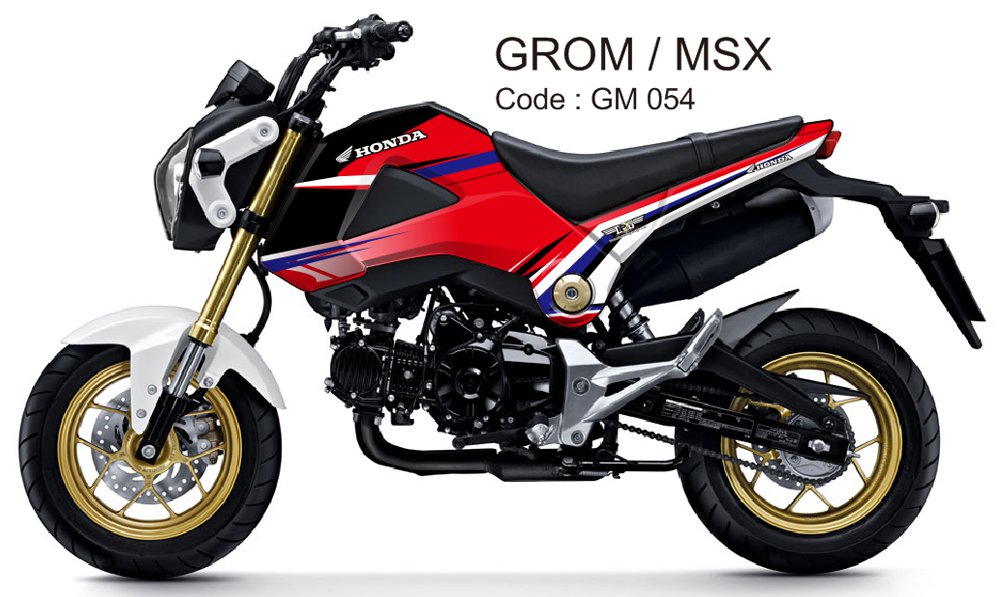 HONDA GROM 125 / MSX 125 GRAPHIC DECAL KIT CODE.GM 054