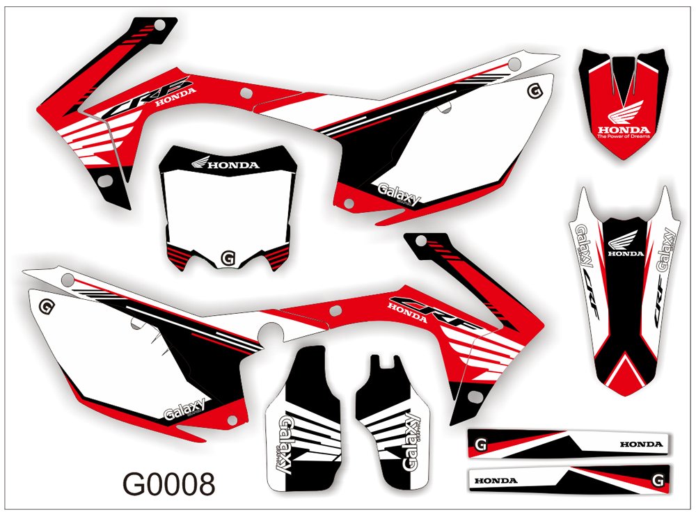 HONDA CRF 250-450 2013-2014 GRAPHIC DECAL KIT CODE.G0008