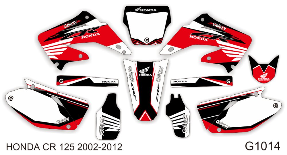HONDA CR 125 2002-2012 GRAPHIC DECAL KIT CODE.G1014