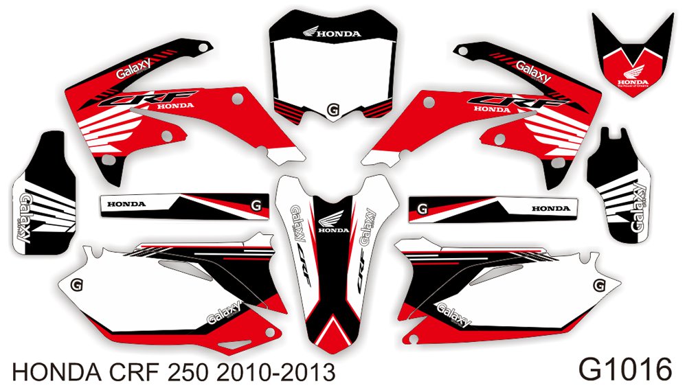 HONDA CRF 250 2010-2013 GRAPHIC DECAL KIT CODE.G1016