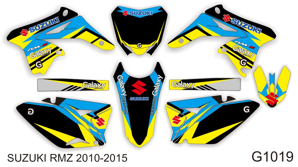 SUZUKI RMZ 250 2010-2015 GRAPHIC DECAL KIT CODE.G1019