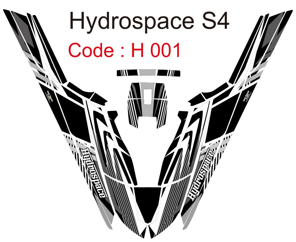 HYDROSPACE S4 JET SKI GRAPHIC DECAL KIT CODE.H 001