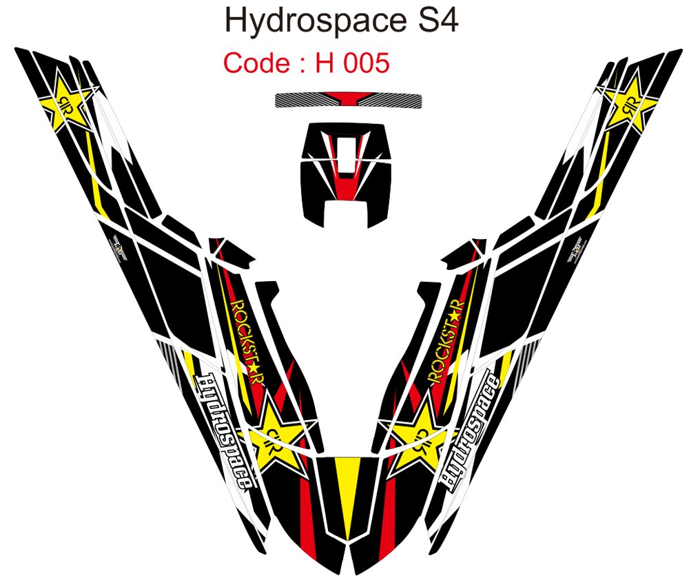 HYDROSPACE S4 JET SKI GRAPHIC DECAL KIT CODE.H 005