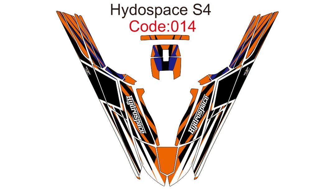 HYDROSPACE S4 JET SKI GRAPHIC DECAL KIT CODE.H 014