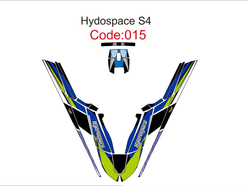 HYDROSPACE S4 JET SKI GRAPHIC DECAL KIT CODE.H 015