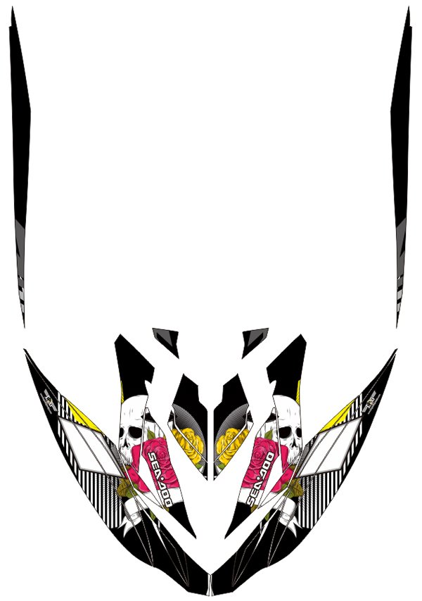 SEADOO RXP 260 JET SKI GRAPHIC DECAL KIT CODE.RXP 009