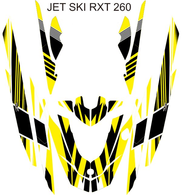 SEADOO RXT 260 JET SKI GRAPHIC DECAL KIT CODE.RXT 003