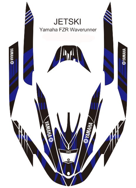 YAMAHA FZR WAVERUNNER JET SKI GRAPHIC DECAL KIT CODE.FZR 008