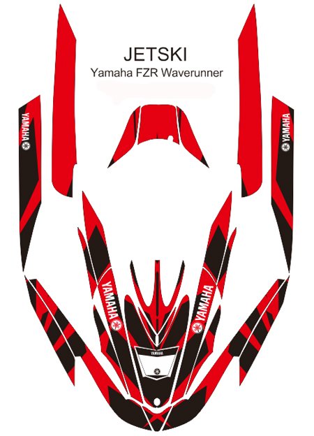YAMAHA FZR WAVERUNNER JET SKI GRAPHIC DECAL KIT CODE.FZR 011