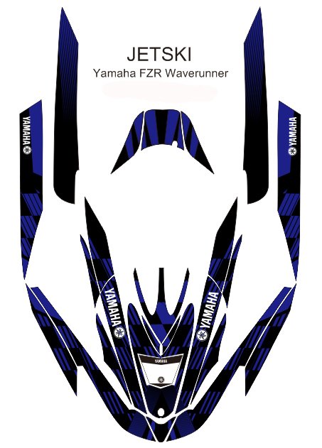YAMAHA FZR WAVERUNNER JET SKI GRAPHIC DECAL KIT CODE.FZR 015