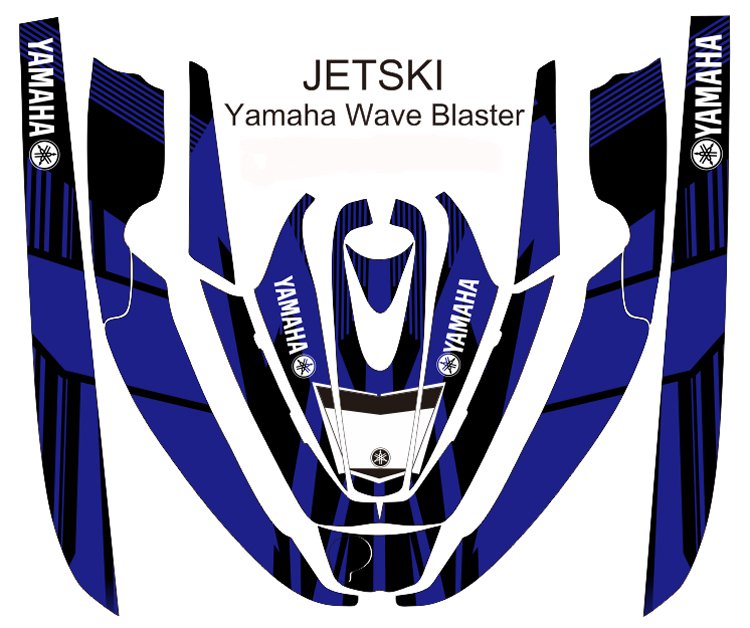 YAMAHA WAVE BLASTER JET SKI GRAPHIC DECAL KIT CODE.YWB 012
