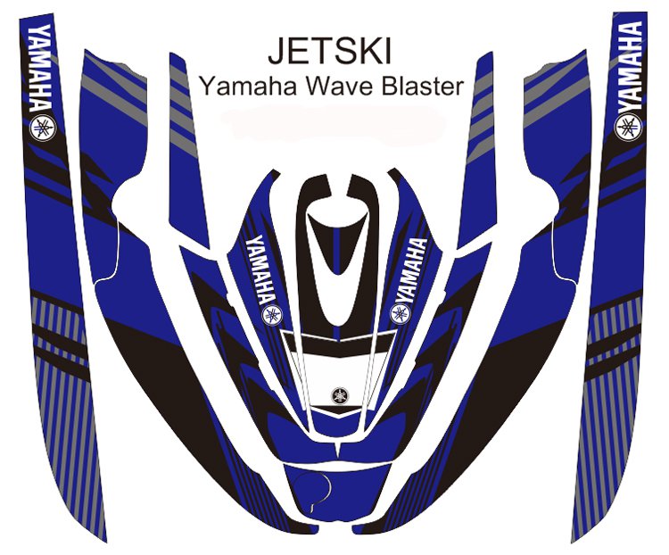 YAMAHA WAVE BLASTER JET SKI GRAPHIC DECAL KIT CODE.YWB 020