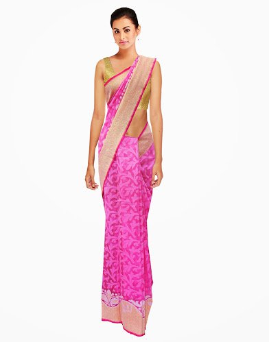 Resplendent Traditional Designer Partywear Handmade Saree