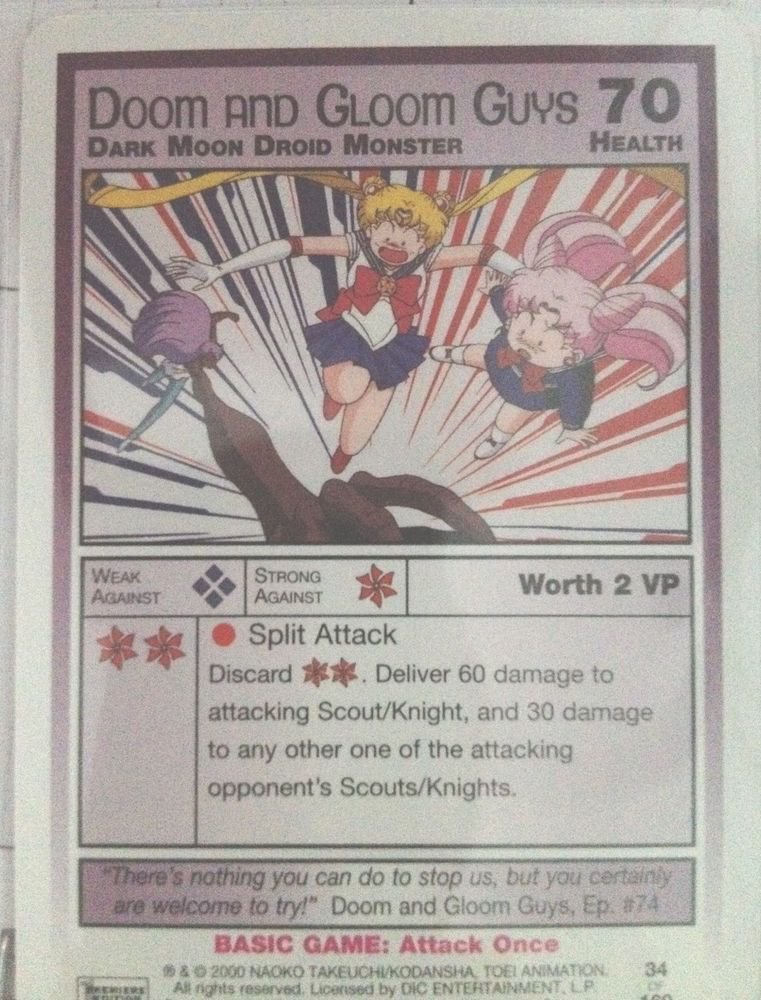 SAILOR MOON TRADING CARD # 34