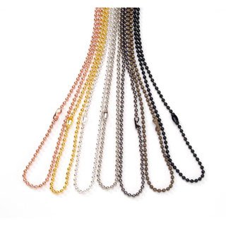 6 Ball Chains & Closures 18" Earthtones
