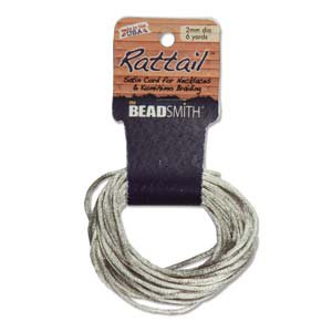2mm Rattail Cord Tan, 6yds